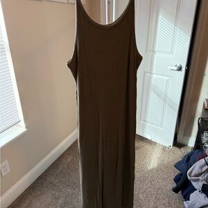 Double Zero Olive Sleeveless Maxi Dress